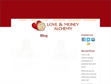 Tablet Screenshot of loveandmoneyalchemy.com